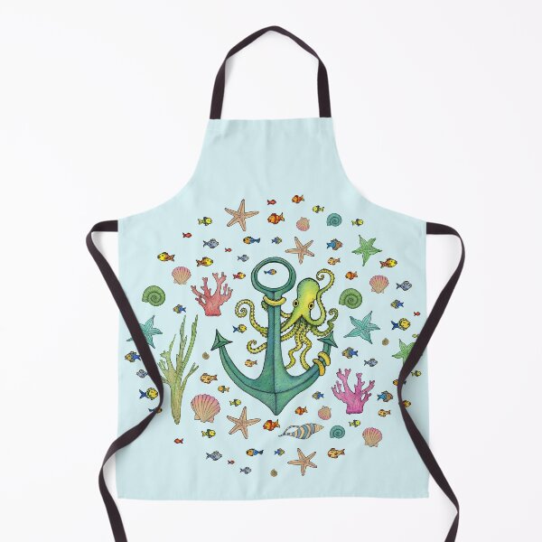 Item preview, Vintage Nautical Octopus & Anchor designed and sold by clary + sage.