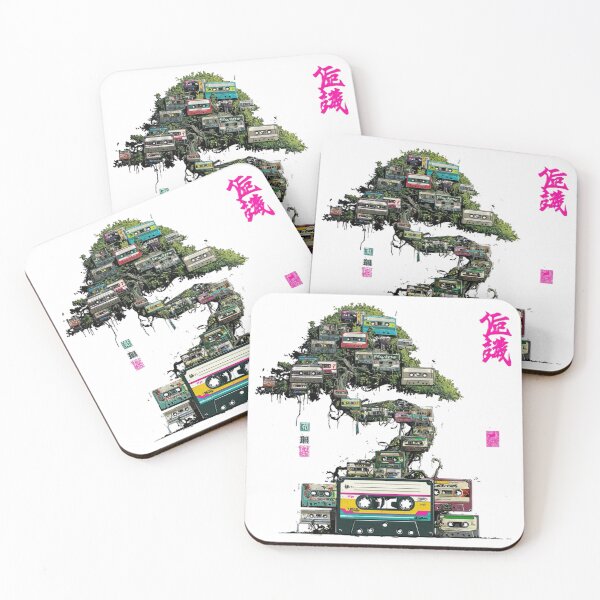 Item preview, Japanese Inspired Retro Cassette Mixtape Art Print designed and sold by RockFireMerch.