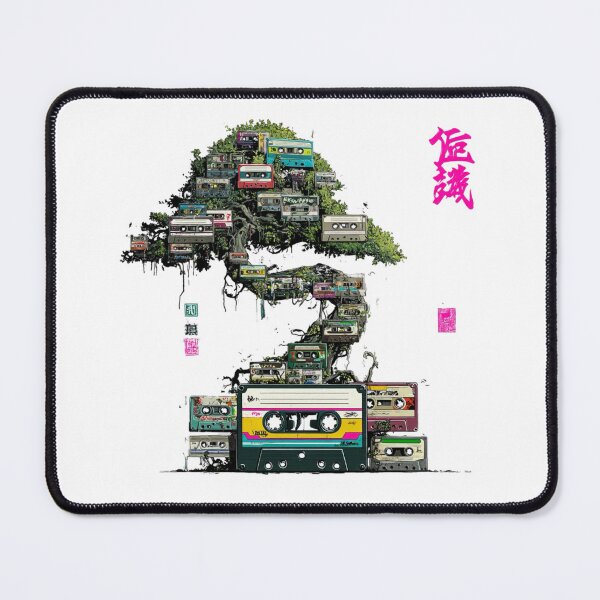 Item preview, Japanese Inspired Retro Cassette Mixtape Art Print designed and sold by RockFireMerch.