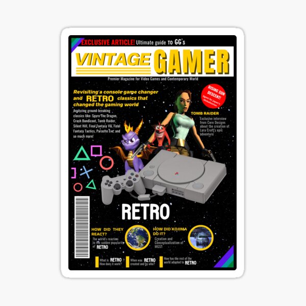 Vista previa del artículo con la obra «Revista Vintage Gamer», diseñado y vendido por The GG's.