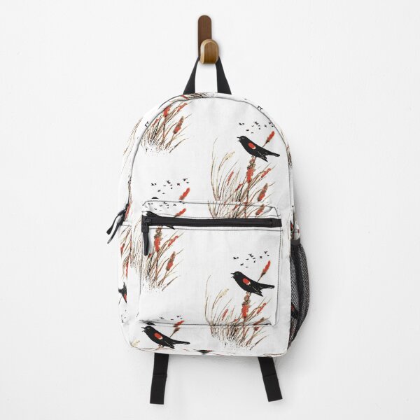 Item preview, Watercolor Red Wing Blackbird Bird Nature Art designed and sold by countrymouse.