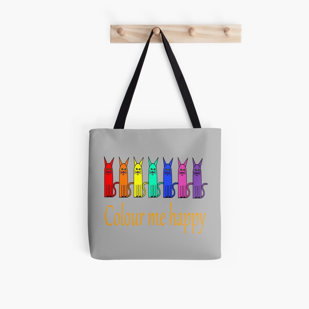 Colour me happy cats Tote Bag