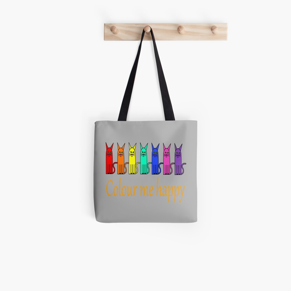 Colour me happy cats Tote Bag