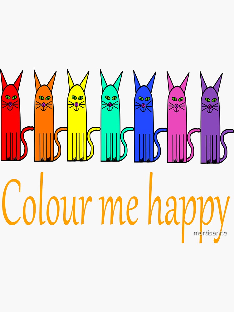 Colour me happy cats by martisanne
