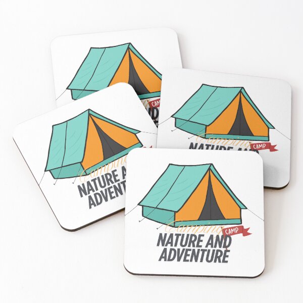 Item preview, CAMPING NATURE AND ADVENTURE WITH TENT designed and sold by infinitearte.
