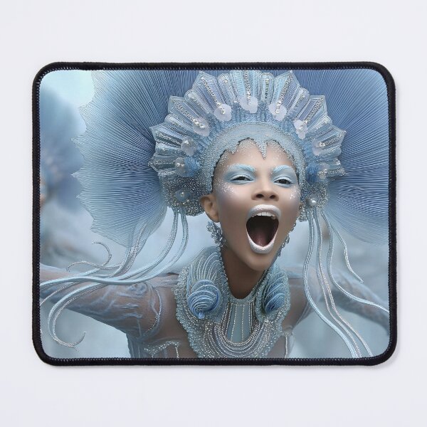 Item preview, Majestic Ice Queen Wearing Extravagant Costume designed and sold by Artessie.