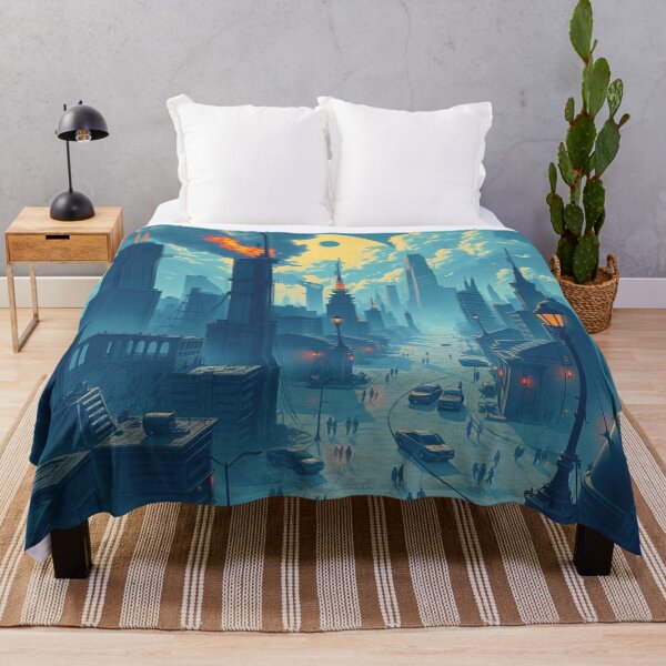 Item preview, Retro Futurist City, Digital Painting designed and sold by Burn-Ego.