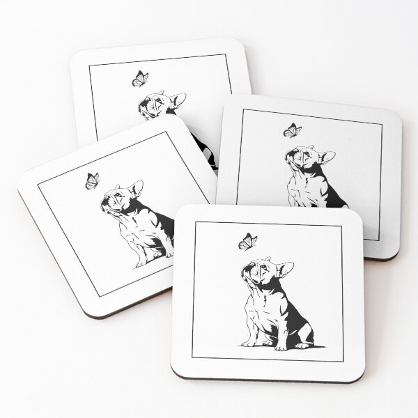 Item preview, French Bulldog and Butterfly designed and sold by MargLandmeter.