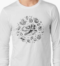 Geo-rex Vortex | Black Long Sleeve T-Shirt