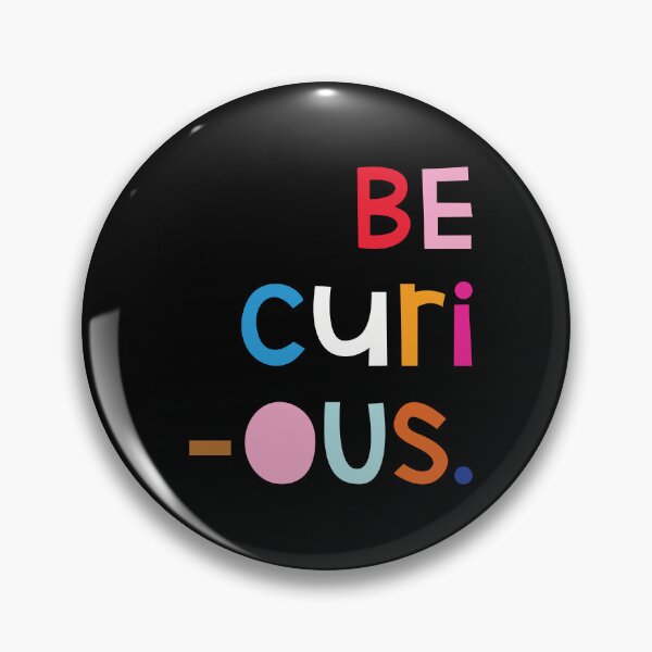 Item preview, Be Curious – Minimal Rainbow Motivational Art Print designed and sold by Cute Like Candy Corn.