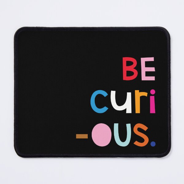 Item preview, Be Curious – Minimal Rainbow Motivational Art Print designed and sold by Cute Like Candy Corn.