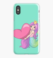 Mermaid Princess With Heart iPhone Case