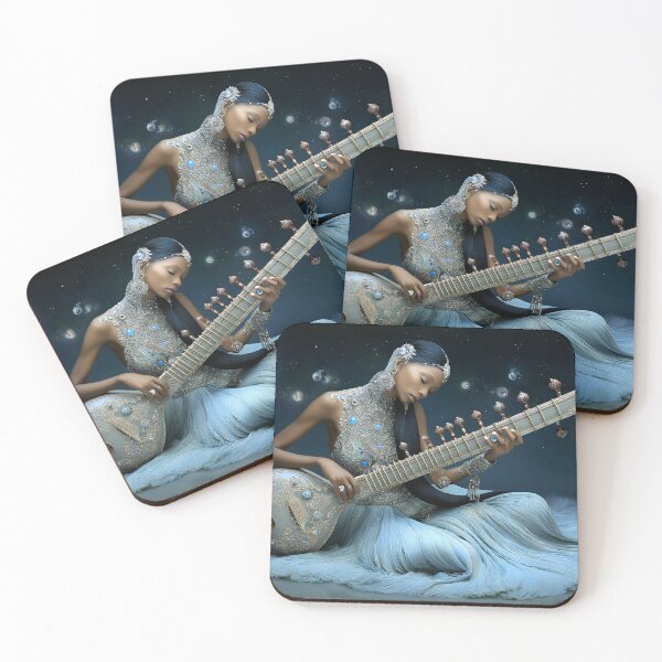 Item preview, Elegant Musician Playing a Mystical Instrument designed and sold by Artessie.
