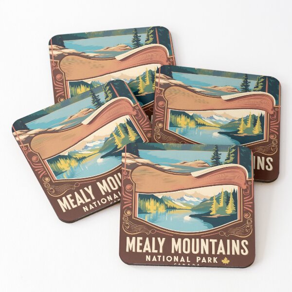 Item preview, Mealy Mountains National Park Canada Vintage Travel Tourism  designed and sold by TravelersGems.
