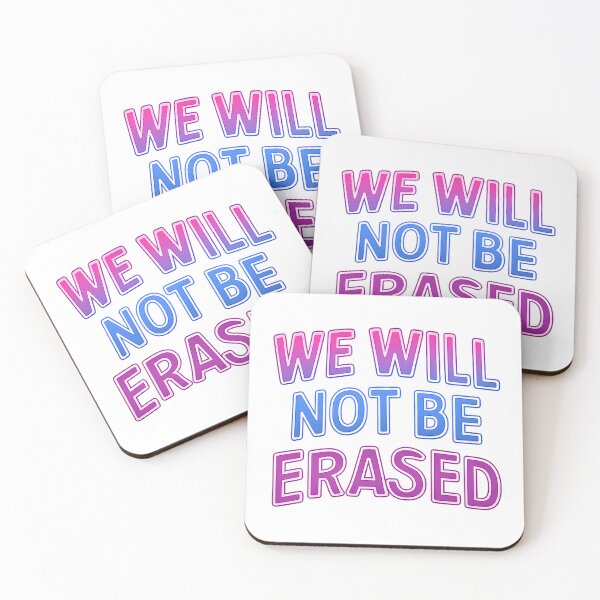 Item preview, We Will Not Be Erased – Neon Pride Art designed and sold by Haus Of Sin.