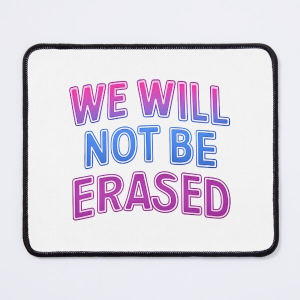 Item preview, We Will Not Be Erased – Neon Pride Art designed and sold by Haus Of Sin.