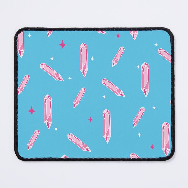 Item preview, Magic pink crystal on blue background designed and sold by TiphaineBoilet.