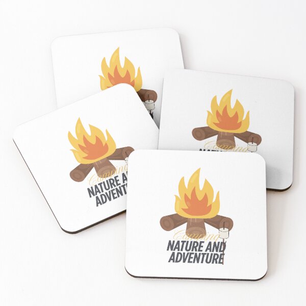 Item preview, CAMPING NATURE AND ADVENTURE WITH FIRE designed and sold by infinitearte.