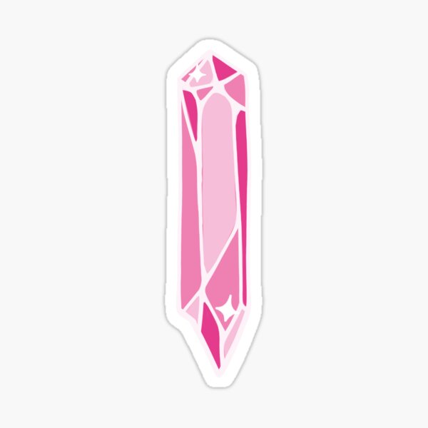 Cristal rose magique Sticker