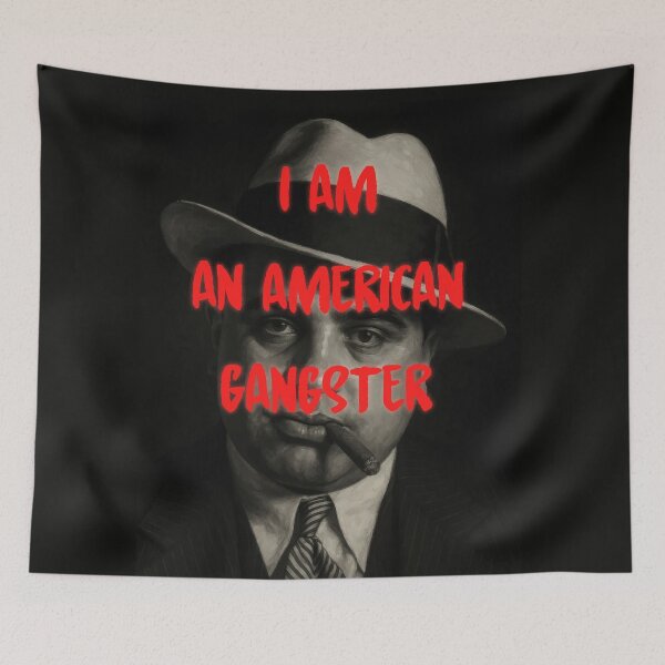 Item preview, Al Capone Noir Neon Portrait designed and sold by Enea Kelo.