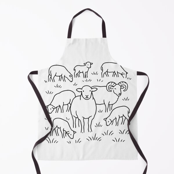 Item preview, Flock of sheep – minimalist pasture idyll designed and sold by nkhookysun.
