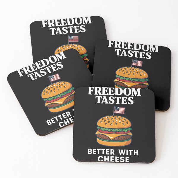 Item preview, Freedom Tastes Better With Cheese 4th Of July designed and sold by LuminOrb.