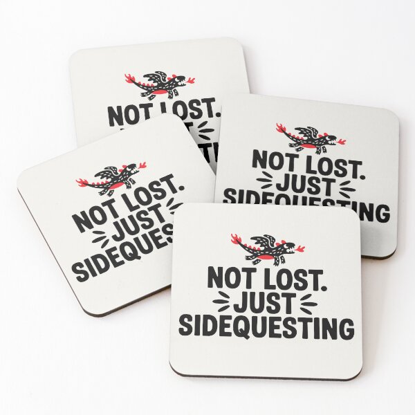 Item preview, Not Lost. Just Sidequesting | Funny Side Quest Cute Dragon designed and sold by Altered Pixels.