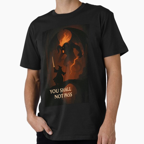 Vista previa del artículo con la obra «ESDLA - Gandalf - El Señor de los Anillos - No pasarás - Cita», diseñado y vendido por ulteematedesign.
