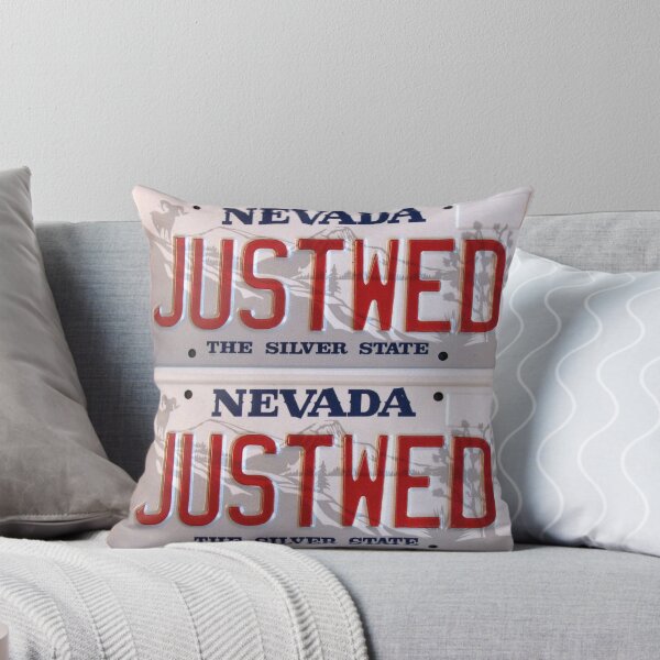 Item preview, Just Wed License Plate Nevada designed and sold by collageDP.