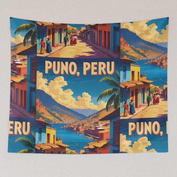 Item preview, Puno Peru Vintage Travel Tourism designed and sold by TravelersGems.