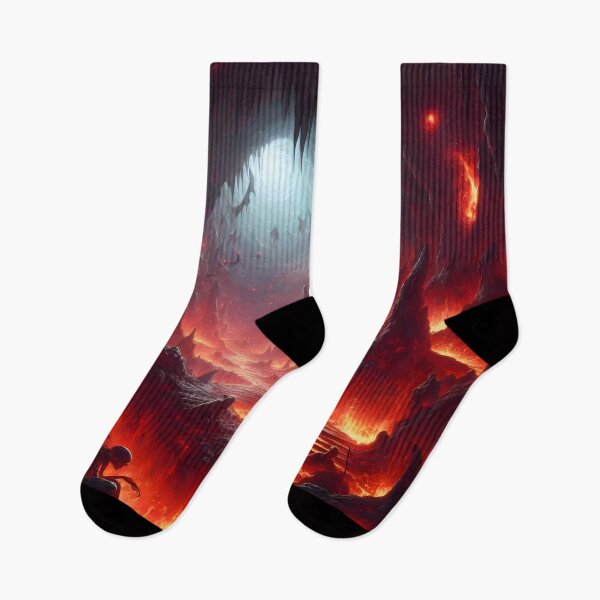 Item preview, Fiery Hellscape: A Mystical Underground World designed and sold by PandaTShirtShop.