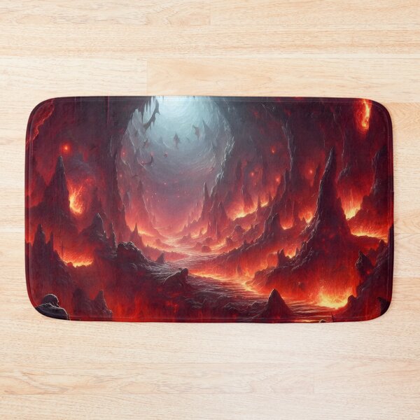 Item preview, Fiery Hellscape: A Mystical Underground World designed and sold by PandaTShirtShop.