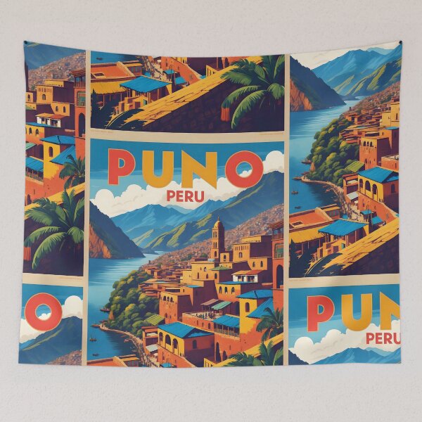 Item preview, Puno Peru Vintage Travel Tourism designed and sold by TravelersGems.