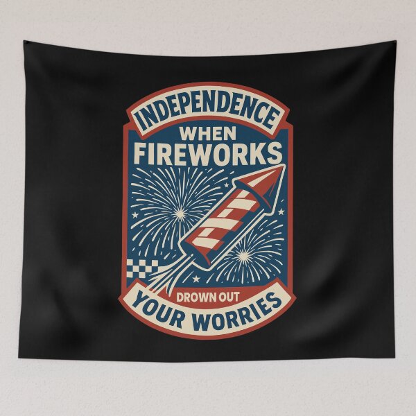 Item preview, 4th of July Independence Fireworks Drown Out designed and sold by LuminOrb.