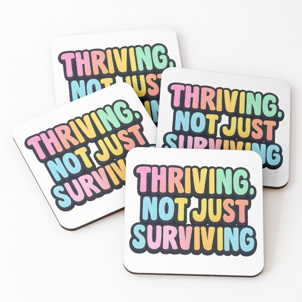 Item preview, Thriving Not Just Surviving – Bold Pride Typography designed and sold by Haus Of Sin.