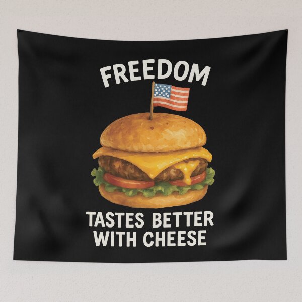 Item preview, 4th of July Freedom Tastes Better With Cheese designed and sold by LuminOrb.