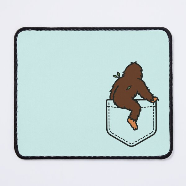 Item preview, Sneaky Sasquatch Climbing Into Pocket – Funny Cryptid designed and sold by gyenayme.