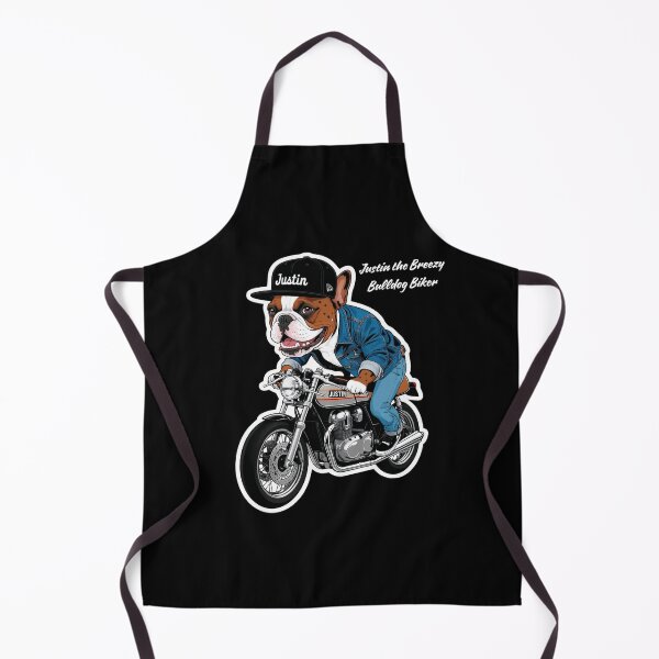 Item preview, Justin the Breezy Bulldog Biker designed and sold by BukJus.