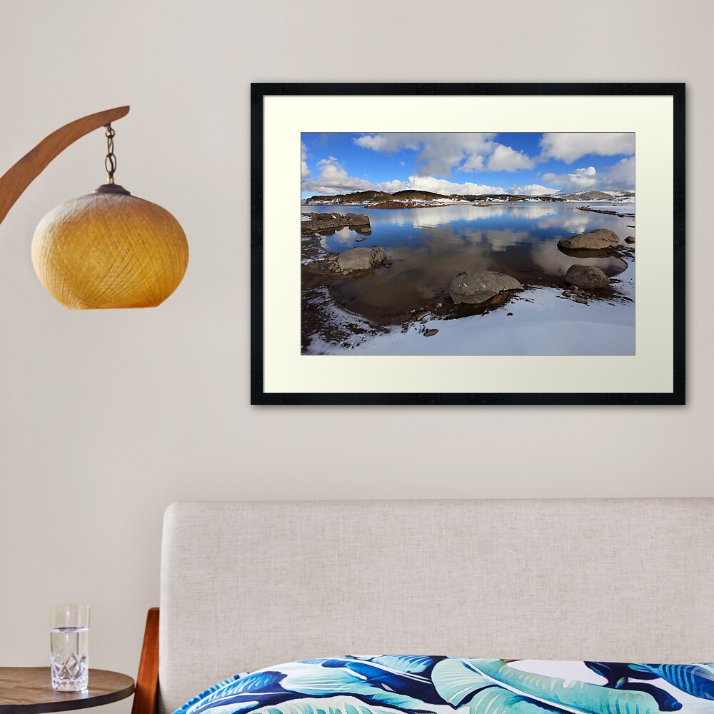 Rocky Valley Pondage, Falls Creek, Australia Framed Art Print