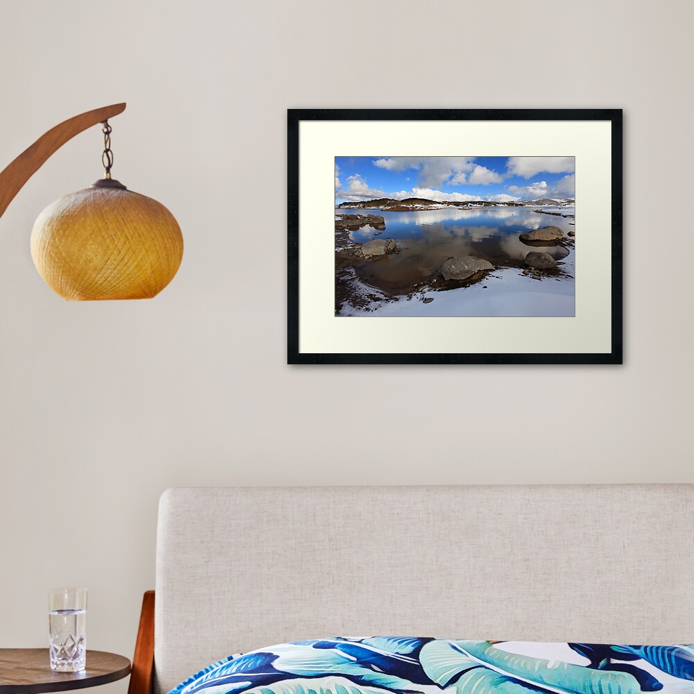 Rocky Valley Pondage, Falls Creek, Australia Framed Art Print