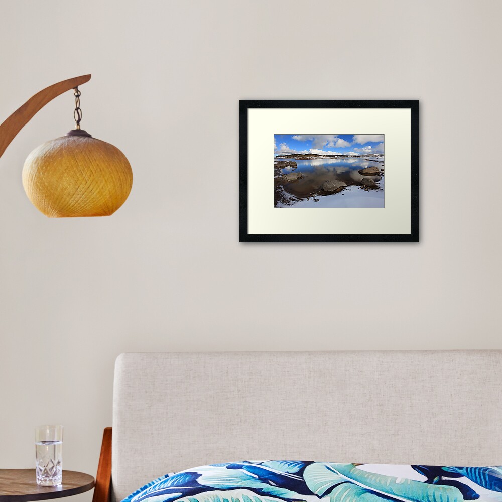 Rocky Valley Pondage, Falls Creek, Australia Framed Art Print