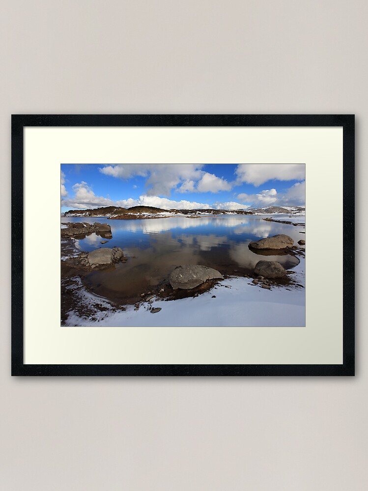 Alternate view of Rocky Valley Pondage, Falls Creek, Australia Framed Art Print