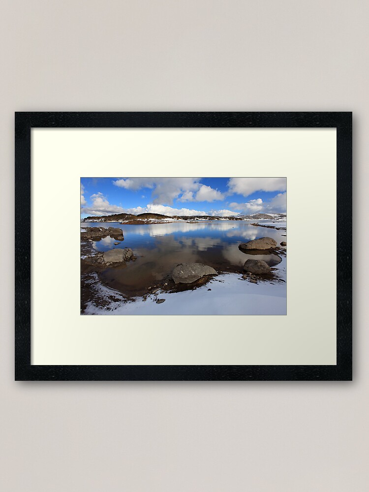 Alternate view of Rocky Valley Pondage, Falls Creek, Australia Framed Art Print