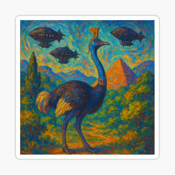 Item preview, The Sacred Ostrich of Anuket designed and sold by VidyoeDesigns67.