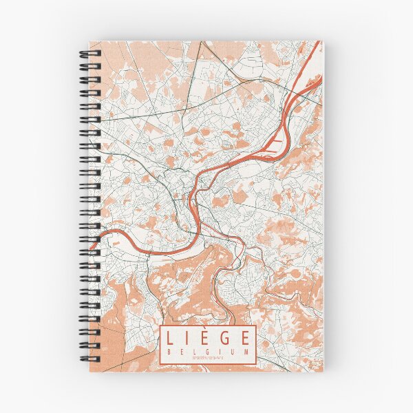 Item preview, Liege City Map of Belgium  - Bohemian designed and sold by deMAP.