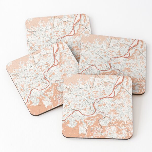 Item preview, Liege City Map of Belgium  - Bohemian designed and sold by deMAP.
