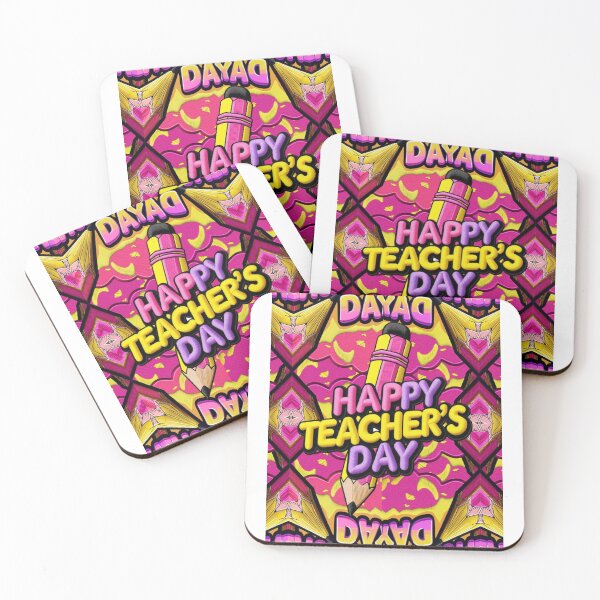 Item preview, Embroidered Happy Teacher's Day Fun Pencil Design designed and sold by ArtDesignTp.