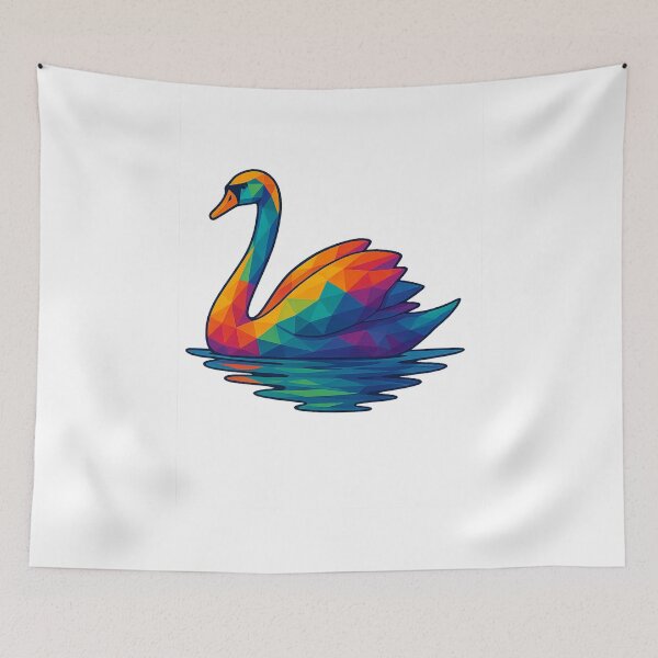 Item preview, Swan (full-body on water) designed and sold by TheWonkyEaselCo.