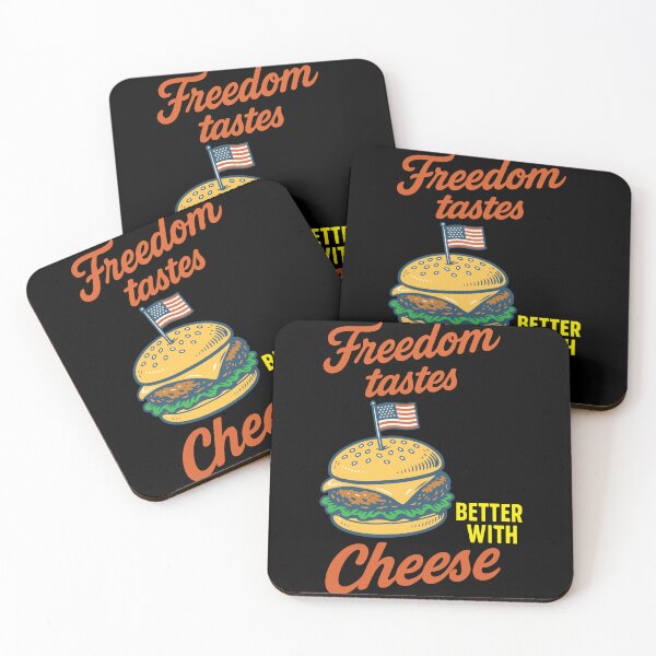 Item preview, Freedom Tastes Better With Cheese 4th Of July designed and sold by LuminOrb.