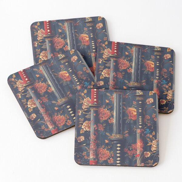 Item preview, Katana Indigo and Red Way designed and sold by KaitoJapanDesign.